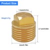 4Pcs 1/2" NPT Solid Brass Boat Drain Plugs, Boat Hulls