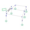 Golden Valley Tools & Tarps 4pc 1" Short Foot Pad
