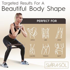 Fabric Resistance Bands Set of 3 for Legs, Glutes, Arms, Booty Bands for Women and Men, Resistance Bands for Working Out, Physical Therapy, Strength T