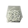500 x White Round Cable Clips 4mm
