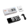 OQIMAX Digital Alarm Clock LED Display Alarm Clock Bedroom Electronic