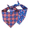 Lionet Paws 4th of July Dog Bandanas 2 Pack, American