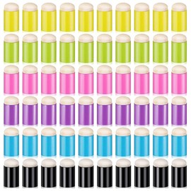 60 Pieces Finger Sponge Daubers Finger Painting Sponge Craft Drawing Sponge Dauber Set for Painting Art Ink Crafts