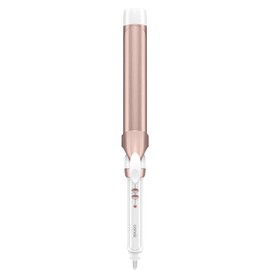 Conair Double Ceramic 1 1/2-Inch Extra Long Barrel Curling Iron, Soft Waves for All Hair Types, 30 Heat Settings, Dual Voltage, Auto-Off, White/Rose Gold, CD710