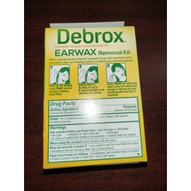 DEBROX EARWAX REMOVAL KIT , Includes Ear Drops & Bulb Ear Syringe 0.5 FL. OZ