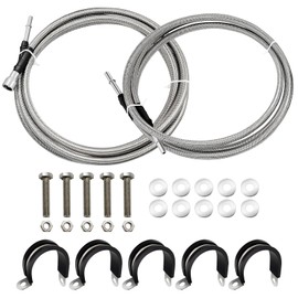 LOBIUTIYA Fuel Line ‎819-816 Compatible With 2004-2010 Chevy Silverado 1500 Classic 2500 HD 3500 GMC Sierra 1500 2500 HD 3500, 819-816 Flexible Stainless Steel Braided Fuel Line Kit #15946178 15946184