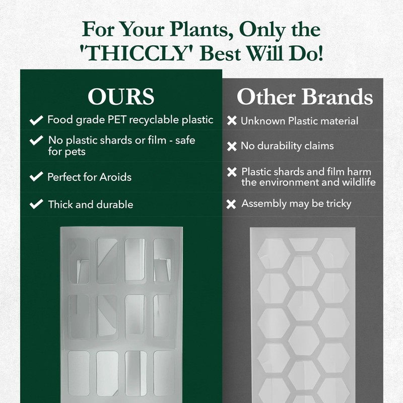 THICCLY V2 Medium GrowPole - Stackable Plastic Moss Poles for
