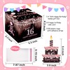 Meiidoshine Sweet 16th Birthday Money Box for Cash Gift, Surprise