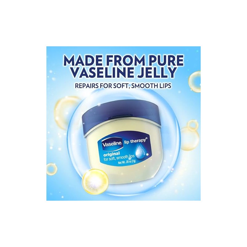 Vaseline Lip Therapy Original - Tarro de 0.25 onzas, 0.25