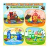 Coodoo Dinosaur Toys Magnetic Tiles Lava Dinosaur World Set -