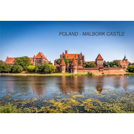 Poland Polish Fridge Refrigerator Magnets (1 Piece, City: MALBORK CASTLE #POL2)