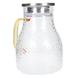 STOBAZA Large Capacity Cold Water Kettle Filter Tap Glass Pitcher 1500ml for Daily Drink and Party