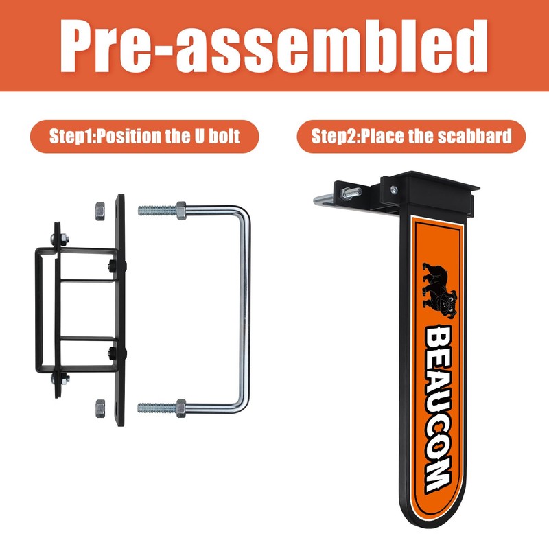 BEAUCOM Chainsaw Holder for Tractor 21 * 5 Inch Universal