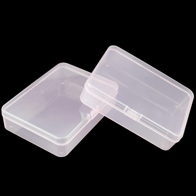 LJY 12 Pieces Rectangular Empty Plastic Storage Containers with Lids