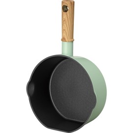 Wahei Freiz Kokomikke RB-3548 Single Handle Pot, 7.1 inches (18 cm), Green, IH Gas Stand Pan