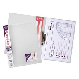 Snopake A4 Clear Premium ClampBinder [Pack of 1] 100 Sheet Capacity [12772s]