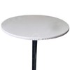 Perfk Waterproof Polyester Fitted Table Cover Cloth Decorative Round Tablecover
