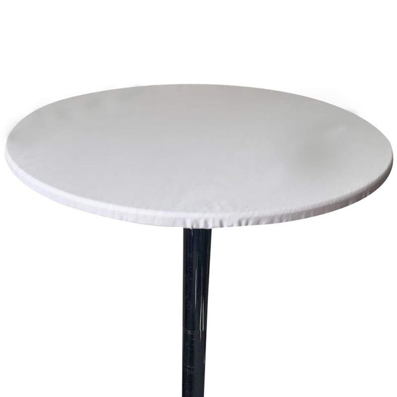 Perfk Waterproof Polyester Fitted Table Cover Cloth Decorative Round Tablecover