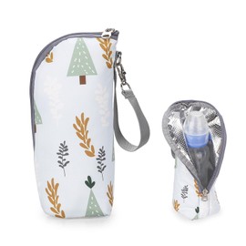Doyime Baby Bottle Pouch, Bottle, Pouch, Special Bottle, Bag, Cold Insulation, Heat Retention, Convenient to Carry, Safe, Baby Shower, Midnight / Outings, Breastfeeding, white, No-Hassle