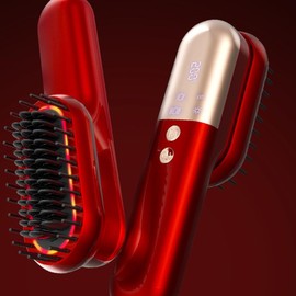 Snblzhef Multifunctional Massage Comb, Electric Vibration Massage Brush, Red Light Care Hair Growth Massage Scalp Brush