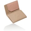 NEESE Women's Genuine Leather Business Card Case, Greige × Pink