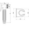 Douche Shower Handset Kit - Bracket & Hose