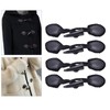 freneci 4 Pairs Leather Horn Toggle Closure Buttons Coat Jacket