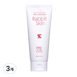 Rabbit Skin Go White Peeling Gel Exfoliation, Whitening Skin, Deep Cleansing, 3 Pieces, 130ml / 래빗스킨 고 화이트 필링젤 각질제거 화잘먹피부 화이트닝 딥클렌징, 3개, 130ml