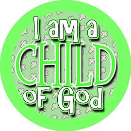 144 Child of God 30 mm School Christian Reward Stickers, Church service