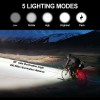 VASTFIRE Super Bright LED Mountain Bike Headlight Warning Tail Light