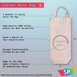 Cotton Custom Wine Gift Bag Bless Your Heart You Need A Glass of Wine Housewarming & Party Accessories Natural Canvas Tote Design Only