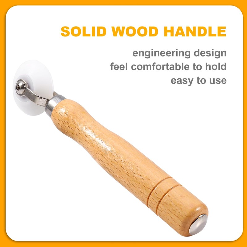 Wallpaper Seam Roller, POM Roller + Wooden Handle Corner Wallpaper