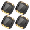 Quntis Solar Decking Lights 4 Pack, Warm White Solar Ground