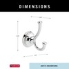 Delta 79735 Cassidy Double Towel Hook Bath Hardware Accessory in