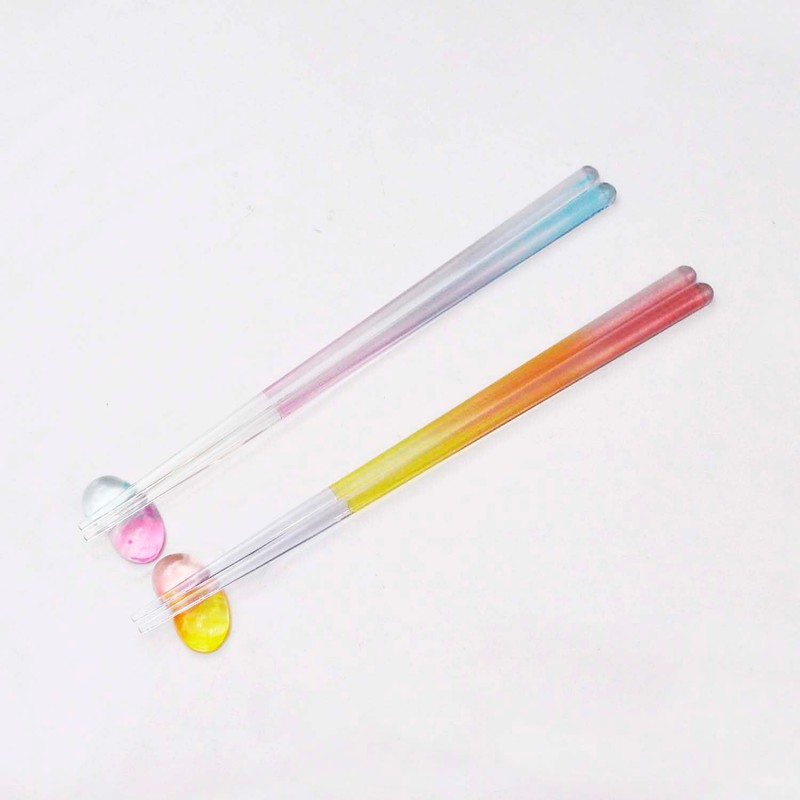 Ishida 63176-1 Capi Gift Tropical Blue x Pink Chopsticks Rest