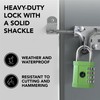 Padlock 4 Digit Combination Lock - for Gym School Locker,