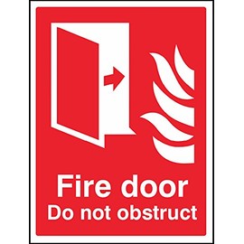 Caledonia Signs 21077K Fire door Do not obstruct