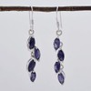 Iolite latest Earring 925 Solid Sterling Silver Jewelry