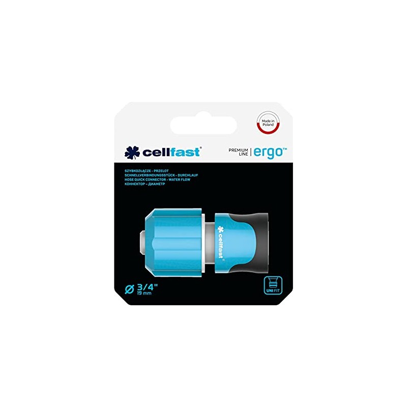 Cell Fast 5901828859793 Hose Connector Connector, Blue, 3 x 3