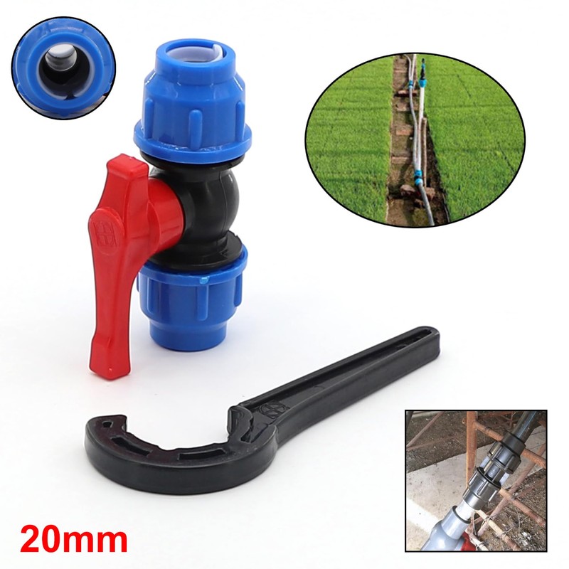 Fuworance 20mm (1/2") Stop Valve for HDPE or Alcathene Water