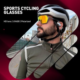 SCVCN Polarised Baseball Sunglasses for Men and Women, All-Round Sports Sunglasses for Cycling, Running, Fishing, Golf, pink