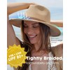FURTALK Womens Sun Hat Summer Straw Beach Hats UPF 80+