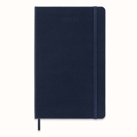 Moleskine - 18 Month Weekly Planner, Appointment Calendar 2022/2023, Weekly Planner in Hard Cover and Elastic Closure, Large 13 x 21 cm, Colour: Sapphire Blue