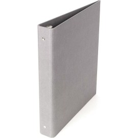 Bigso Ringo Fiberboard 3-Ring Binder Organizer | 1 Inch Binder | Grey