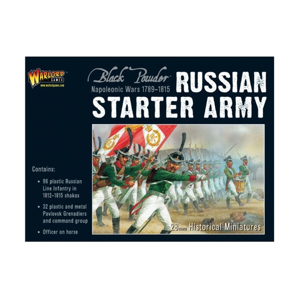 Warlord Black Powder Napoleonic Wars Russian Starter Army Tabletop Miniatures
