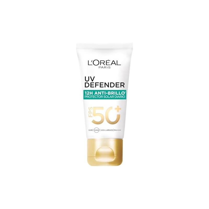 L'Oréal Paris Protector Solar Diario Anti-Brillo FPS50+ UV Defender, 40ml