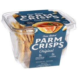 Parmcrisps Oven-Baked Parmesan Cheese Crisp Snack, Original, 3 oz (Pack of 4)