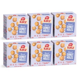 Katz Gluten Free Glazed Donut Holes. Free of Dairy, Soy, Tree Nuts, and Peanuts, Kosher 6oz (6pk)