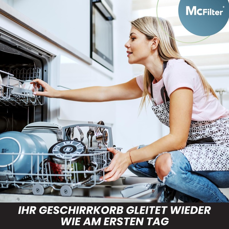 Dishwasher Unterkorbrollen | Contents: 8 Suitable for AEG Favorit Zanussi,
