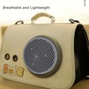 Cat Space Capsule Carrier Breathable Mesh Cover Large Capacity PU